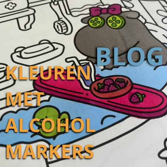 Kleuren met  alcoholmarkers!