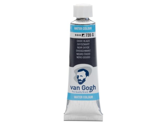 Oxydzwart 735  tube 10 ml. Van Gogh Aquarelverf