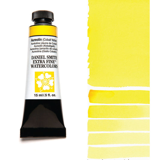 Aureolin (Cobalt Yellow) Serie 3 Watercolor 15 ml. Daniel Smith