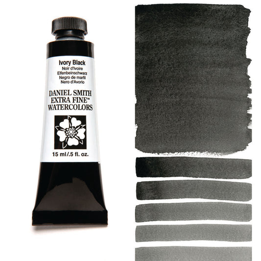 Ivory Black Serie 1 Watercolor 15 ml. Daniel Smith