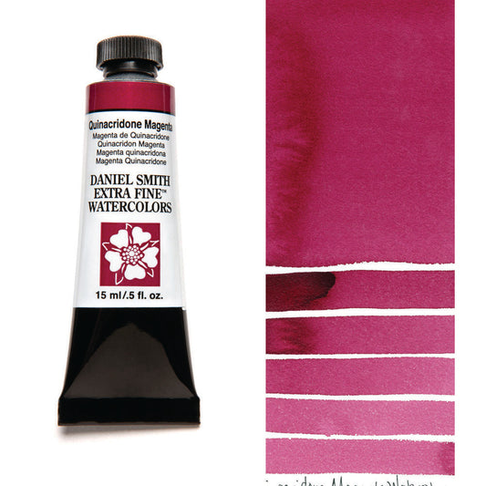 Quinacridone Magenta Serie 2 Watercolor 15 ml. Daniel Smith