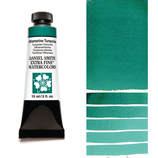 Ultramarine Turquoise Serie 1 Watercolor 15 ml. Daniel Smith