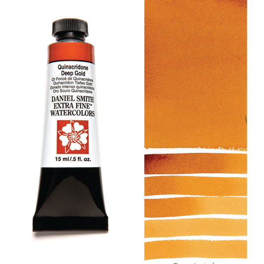 Quinacridone Deep Gold Serie 2 Watercolor 15 ml. Daniel Smith