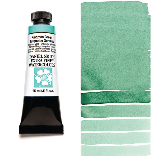 Kingman Green Turquoise Genuine Serie 5 Watercolor 15 ml. PrimaTek Daniel Smith