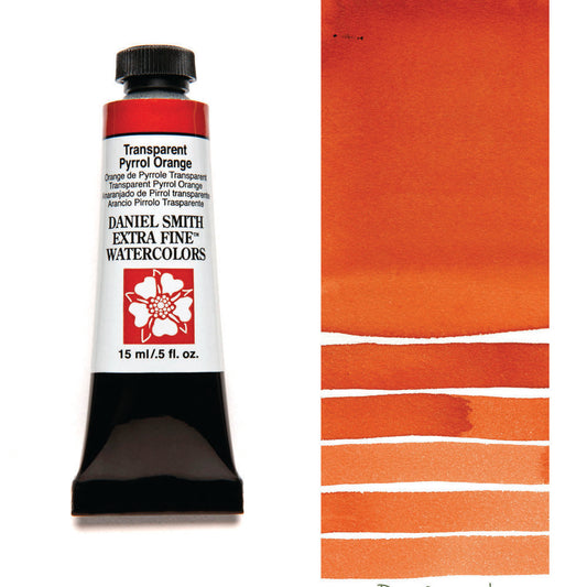 Transparent Pyrrol Orange Serie 2 Watercolor 15 ml. Daniel Smith