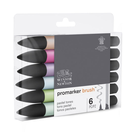 BrushMarker Set 6 PASTEL TONES