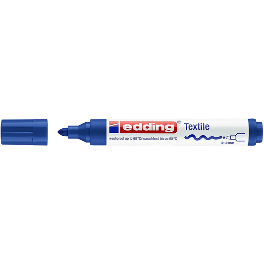 Textielstift 4500 Blauw 03 ronde punt Edding