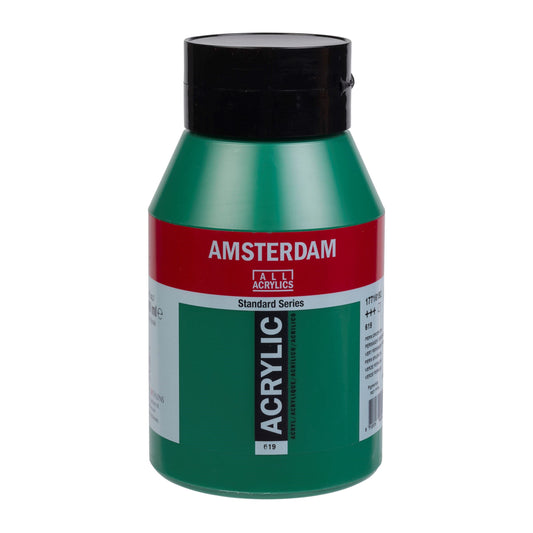 619 Permanent Groen Donker 1 liter Acryl 1000ml  pot Amsterdam