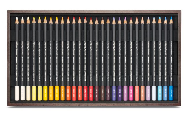 Museum aquarel houten koffer 76 kleuren set Caran D'Ache