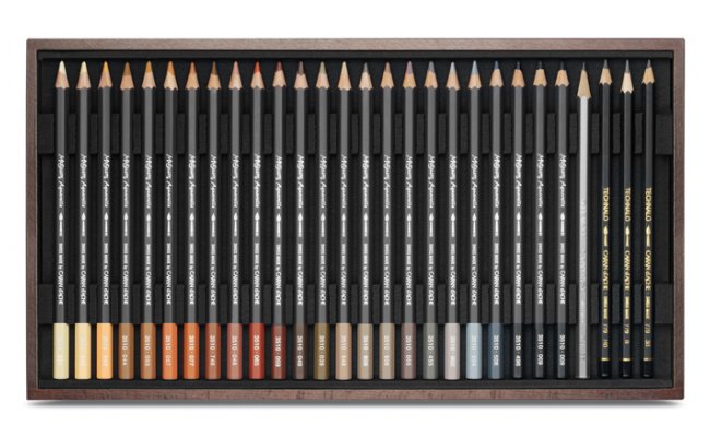 Museum aquarel houten koffer 76 kleuren set Caran D'Ache