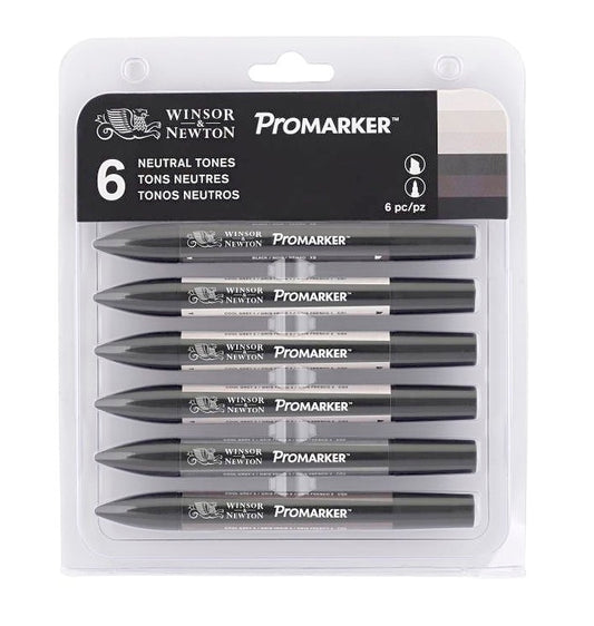 Promarkers set 6 Neutral Tones