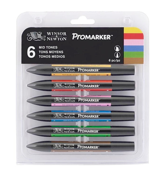 Promarker set 6 Mid Tones