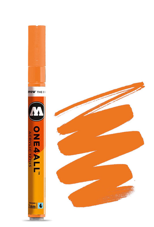 127HS 2mm DARE ORANGE Acrylmarker Molotow One4All