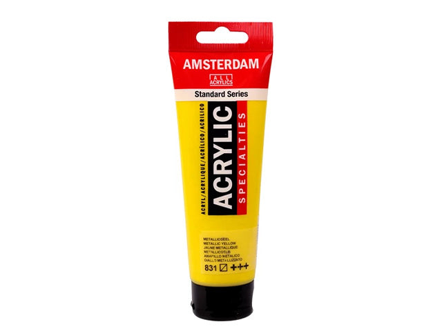 831 Metallic Geel 120 ml Tube Acrylverf Amsterdam