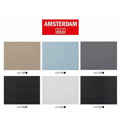 Amsterdam Acrylverf Set Grey Mixing 6x20 ml