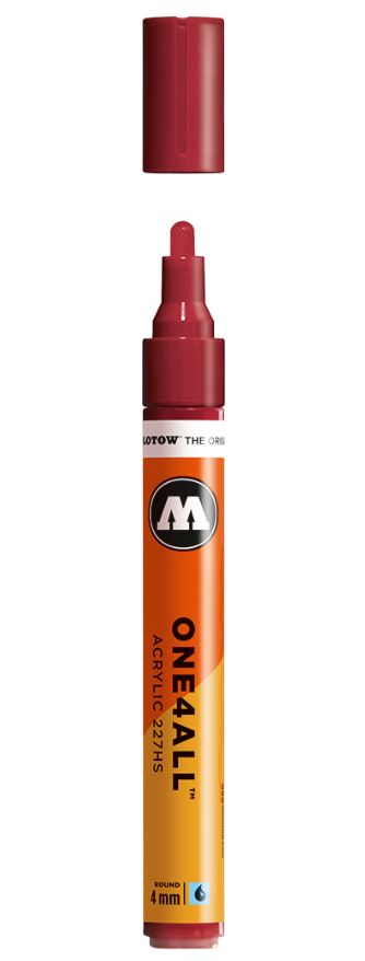 BURGUNDY 227HS 4mm Molotow One4All Acryl Marker