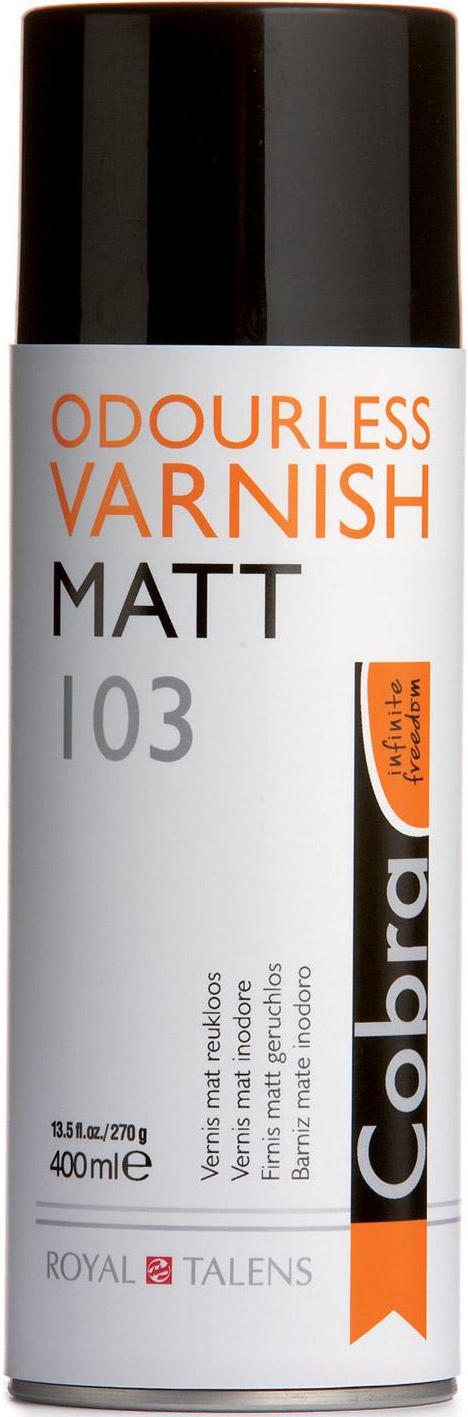 Vernis Mat Spuitbus 400 ml Cobra Waterverdunbare Olieverf