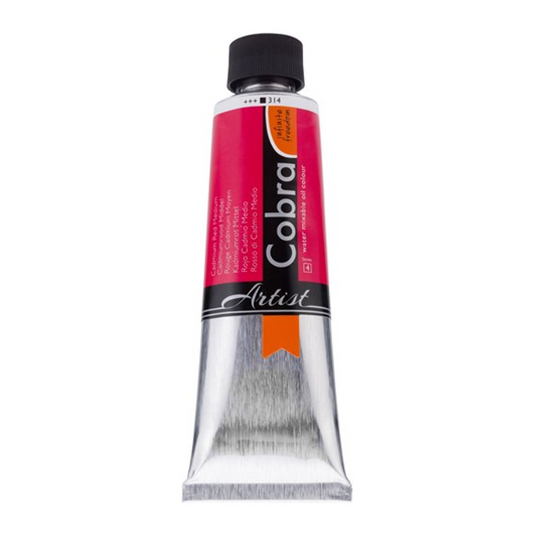 Cobra  150ml  314 S4 Cadmium Rood Middel Waterverdunbare Olieverf