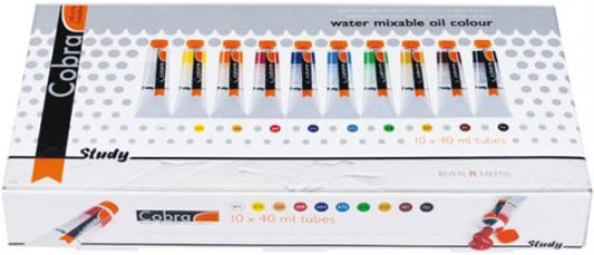 Basis Start Set 12X20 ml. Cobra Study Waterverdunbare Olieverf