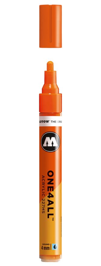 DARE ORANGE 227HS 4mm Molotow One4All Acryl Marker