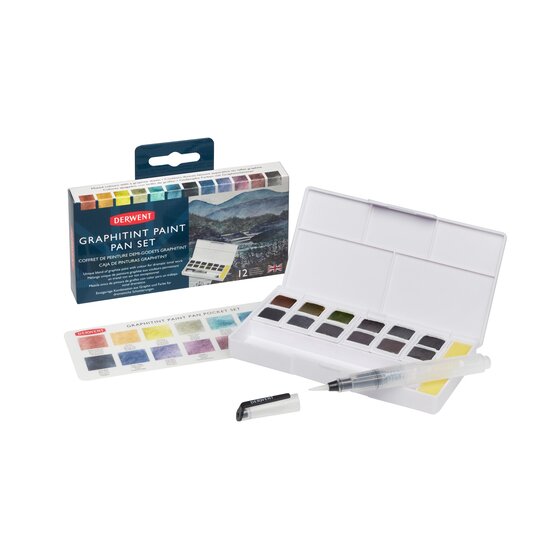 Derwent Graphitint paint pan set