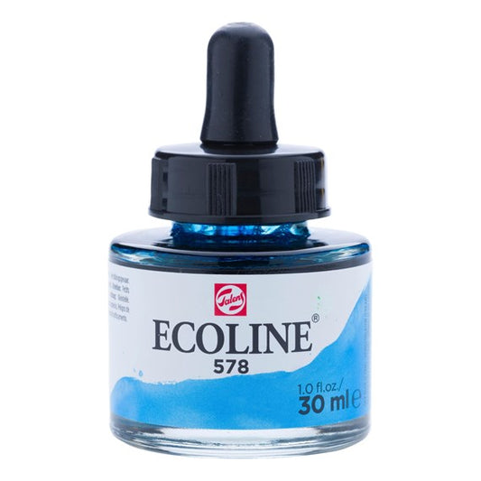 Talens ecoline inkt 30ml - 578 Hemelsblauw Cyaan