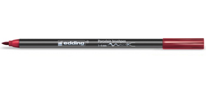 Porseleinstift  4200 Karmijn 046 ronde punt 1-4 mm Edding