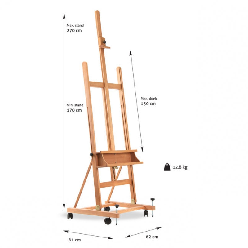 #35 De Spiegel, atelier ezel op wielen