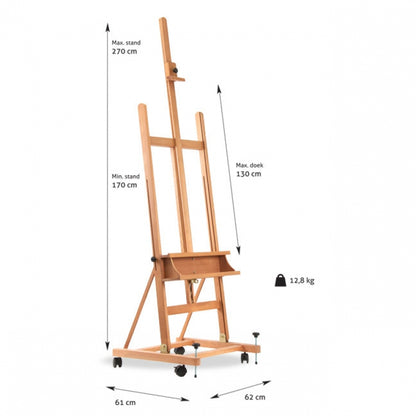 #35 De Spiegel, atelier ezel op wielen