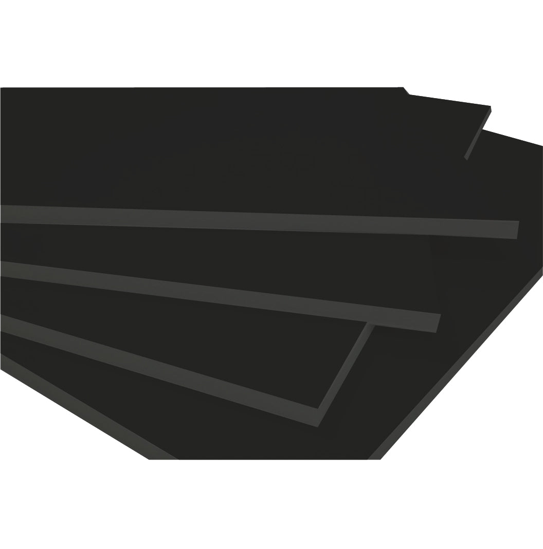 5 mm A4 foamboard zwart (Doos van 20 - 25%) 21.0 x 29.7 cm