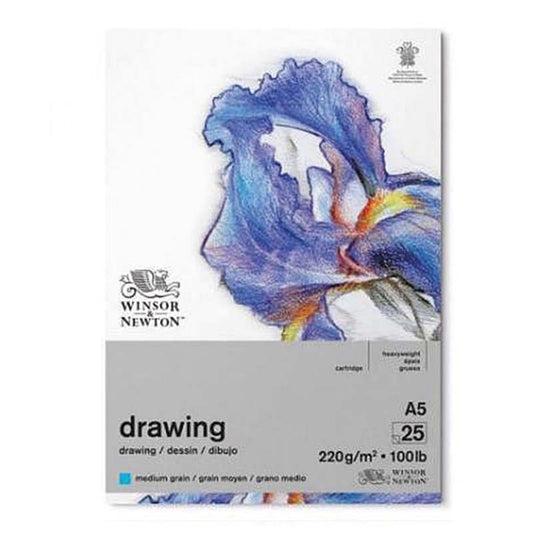 A5 Medium Surface 220 gr. Tekenblok Gelijmd 25 vel Winsor & Newton