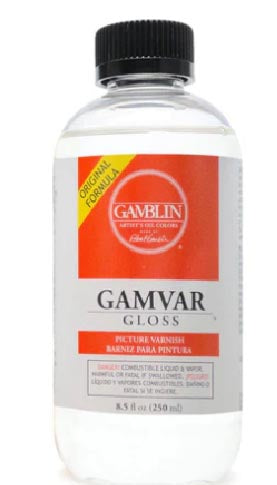 Gamvar Vernis Gloss 250 ml Reukloos Gamblin Olieverf Vernis