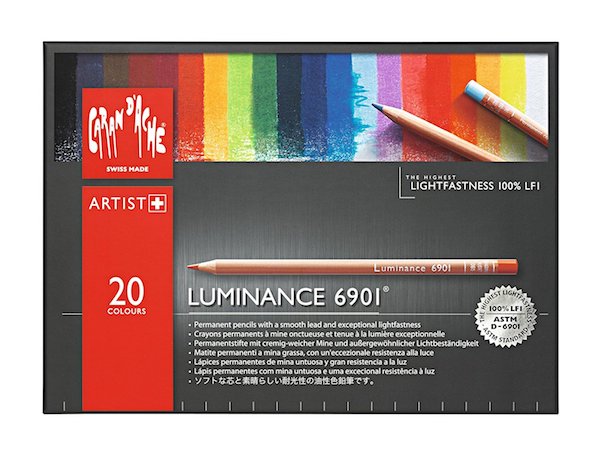 Doos met 20 kleuren set Luminance Caran D'Ache