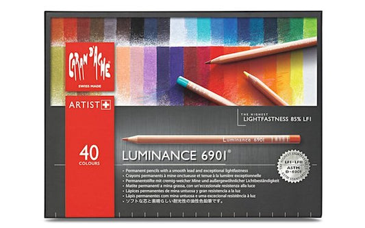 Doos met 40 kleuren set Luminance Caran D'Ache