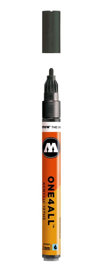 METALLIC BLACK 127HS 2mm Acrylmarker Molotow One4All