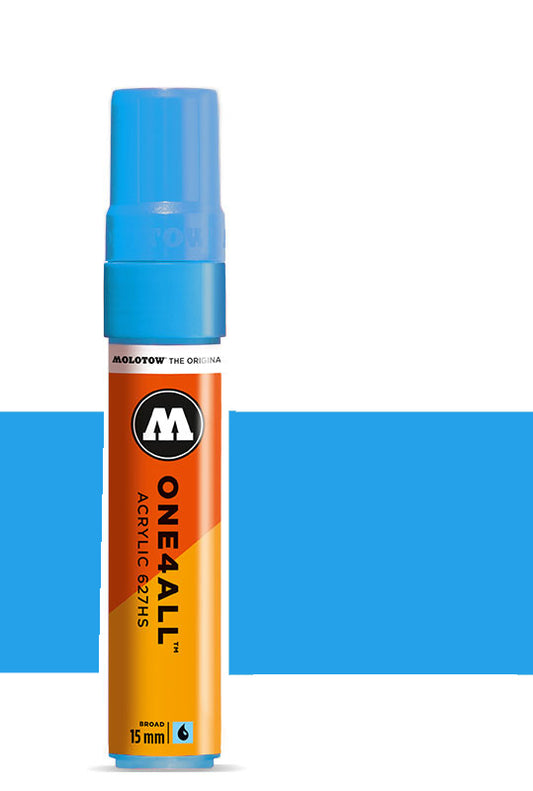 627HS 15mm SHOCK BLUE Molotow One4All Acryl Marker