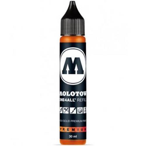 Acryl Inkt Refill 30ml DARE ORANGE Molotow One4All Acrylic Navul