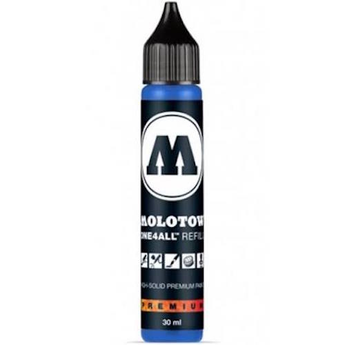 Acryl Inkt Refill 30ml TRUE BLUE Molotow One4All Acrylic Navul