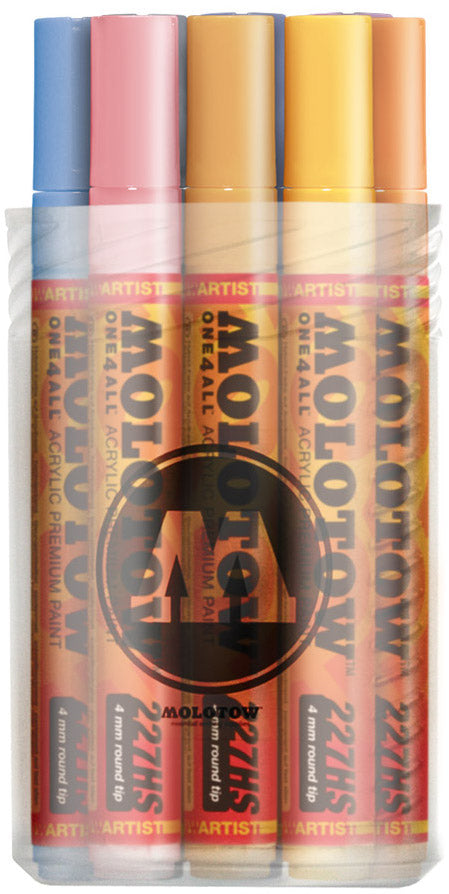 227HS Pastel Set - 4mm (x12) Molotow One4All Acryl Marker