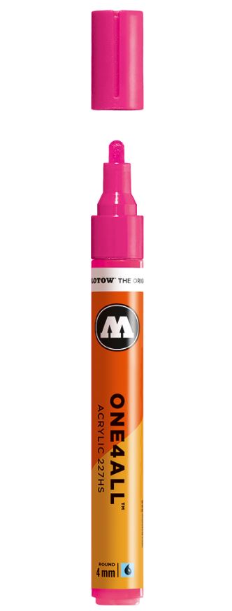 NEON PINK FLUOR 227HS 4mm Molotow One4All Acryl Marker