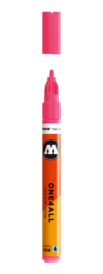 NEON RED FLUOR 127HS 2mm Acrylmarker Molotow One4All