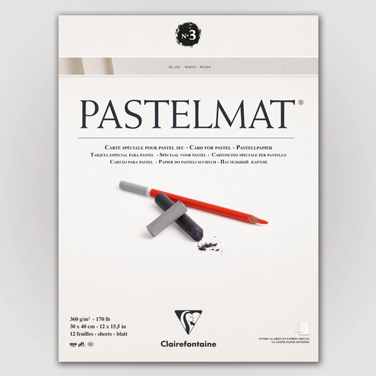 Pastelmat No. 3 (Wit) 360gr 30x40 Clairefontaine Gekleurd Pastelpapier