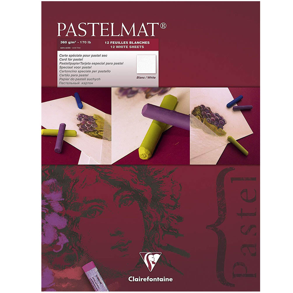 Pastelmat No. 3 (Wit) 360gr 24x30 Clairefontaine Gekleurd Pastelpapier