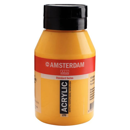 270 Azogeel Donker 1 liter Acryl 1000ml  pot Amsterdam