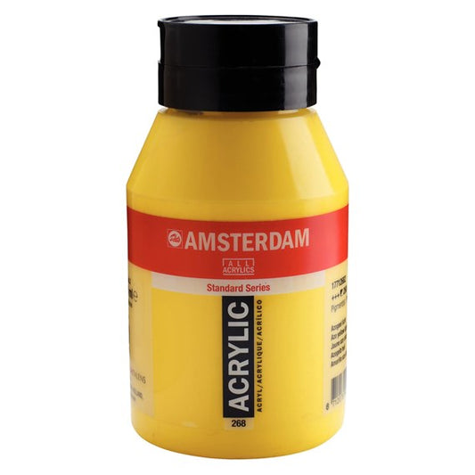 268 Azogeel Licht 1 liter Acryl 1000ml  pot Amsterdam