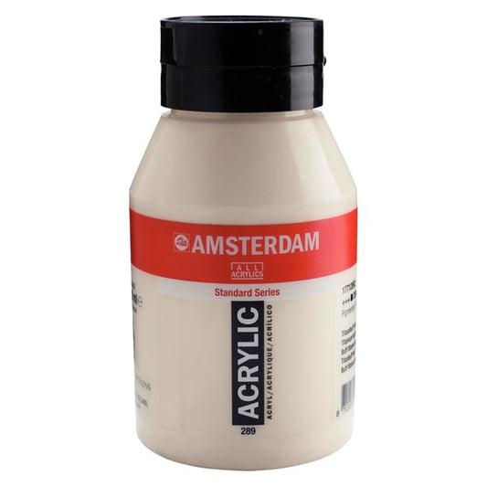 289 Titaanbuff licht 1 liter Acryl 1000ml  pot Amsterdam