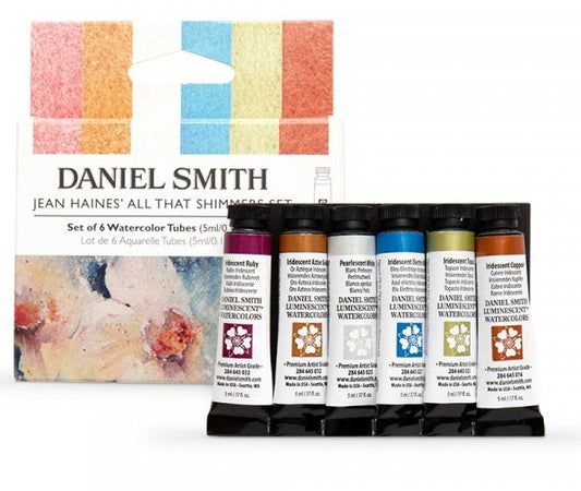 Jean Haines Shimmers Watercolor Set Daniel Smith set 6 tubes 5ml