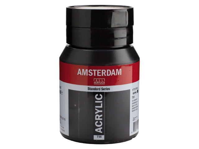 Amsterdam Acryl  500ml  735  Oxydzwart