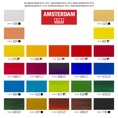 Amsterdam Acrylverf Set 24 x 20 ml