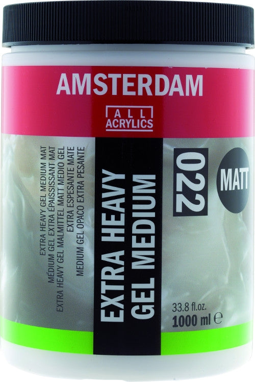 Extra Heavy Gel Mat Medium  022  1000ml Amsterdam